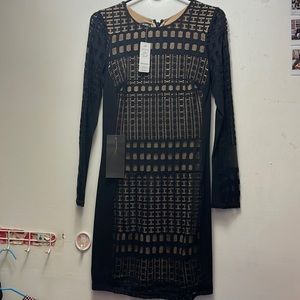 Bebe black lace dress